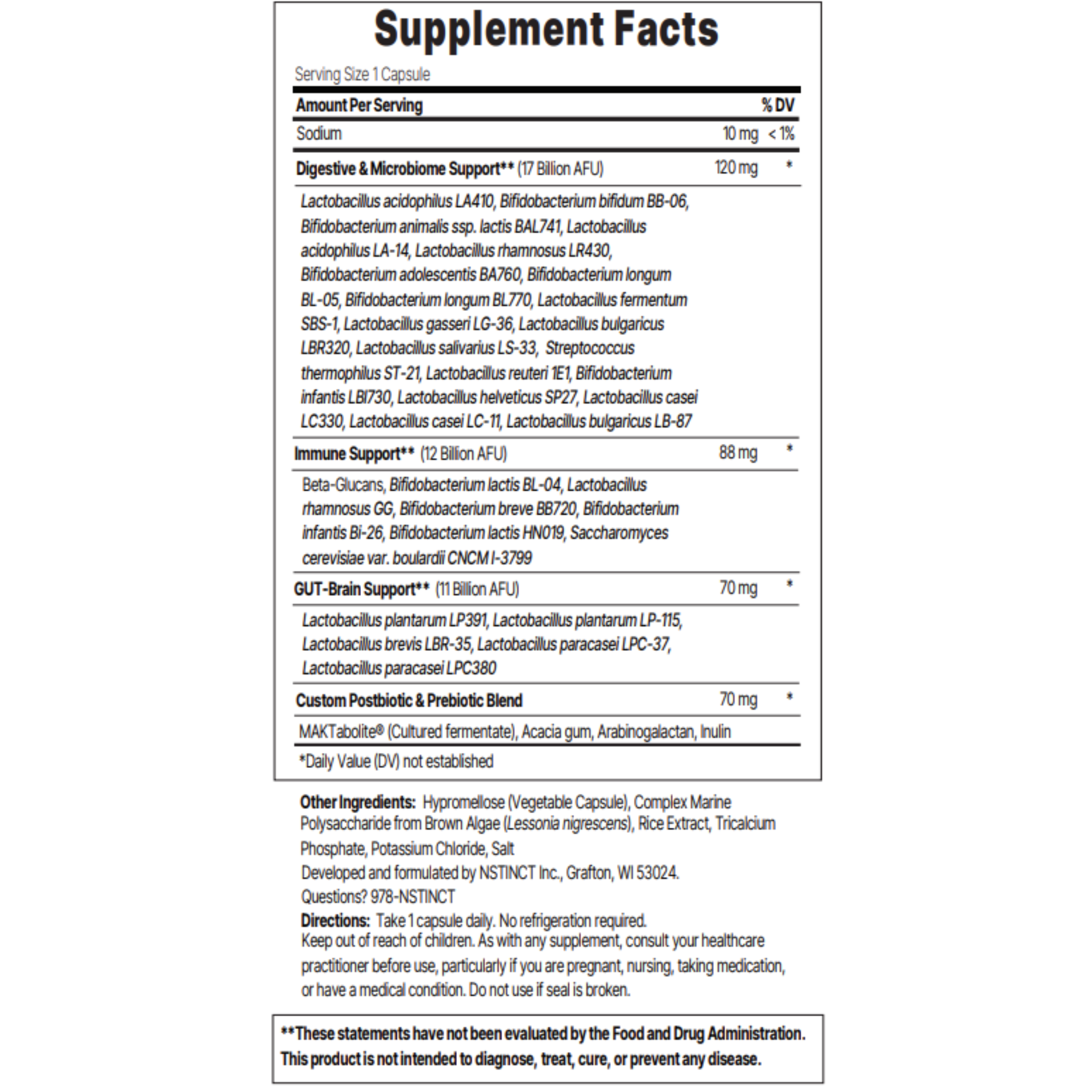 NSTINCT | Broad Spectrum Daily Probiotic